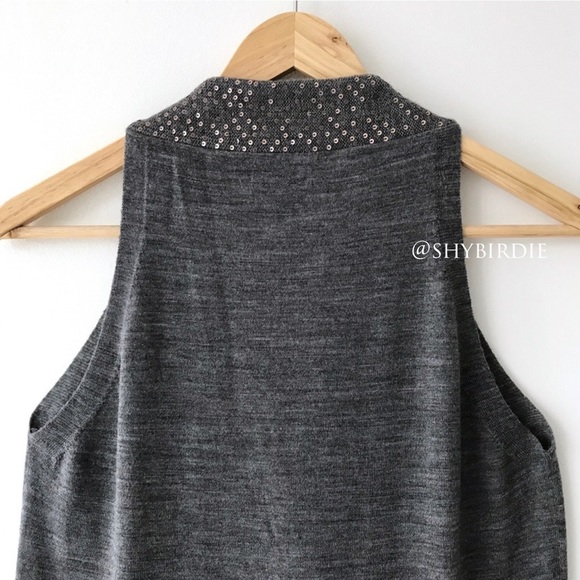 Madewell Wallace Sequin 100% Merino Wool Vest - Picture 6 of 15